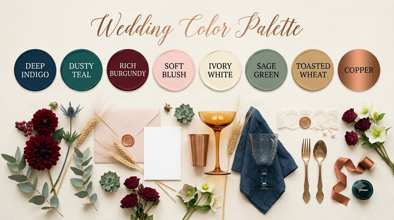 Wedding colour palette